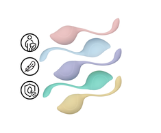 Loveline By Shots Pelvic Stem Kegel Kit - Multicolor