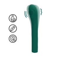 Loveline By Shots Pulse Wave G-Spot Vibrator - Žalias Crystal