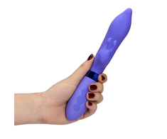 Loveline By Shots Rožinė Loveline Silicone Pointed Dual Stimulation Vibrator Rožinė 20 cm