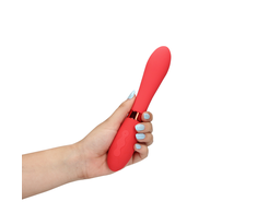 Loveline By Shots Rožinė Loveline Salsa Silicone Smooth Vibrator - Sleek Design, Rožinė, 18 cm
