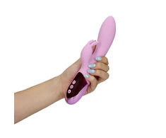 Loveline By Shots Loveline Ultra Soft Silicone Dual Action Intimate Device Fuchsia