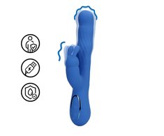 Loveline By Shots Mėlyna Loveline Jetset Mėlyna Dual Action Intimate Machine with Flexible Motion