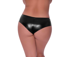 Magic Silk Exposed Low Rise Boyshort 2X Juodas with Split Design