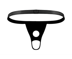 Male Power Power Sock L/XL Juodas - Circular Cutout &amp; Open Back Design