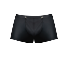 Male Power Snap Off Short XL Juodas - Matte Rubberized Trunk Underwear