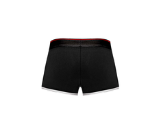 Male Power Addicted Retro Sport Panel Shorts S Cotton Blend Navy-Baltas
