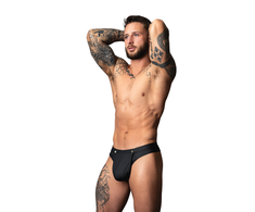 Male Power Oh Snap! Snap Off Jock L/XL Juodas - Technical Detachable Design