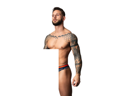 Mėlyna Male Power Soo Cumfy Thong L/XL Marble Mėlyna Comfort Modal Fabric