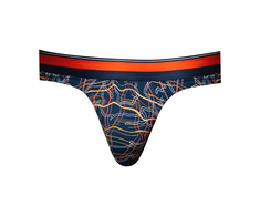 Mėlyna Male Power Soo Cumfy Thong L/XL Marble Mėlyna Comfort Modal Fabric