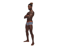 Male Power Uplift Mini Short XL Pilkas - Supportive Satin Waistband