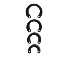 Mancage By Shots ManCage Spare Ring Set - Multi-Size Adjustment System, Juodas