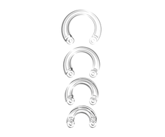 Mancage By Shots ManCage Spare Ring Set - Adjustable Size Ring Kit, Juodas