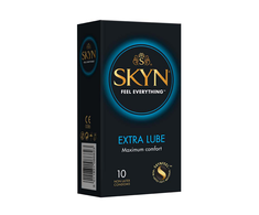 Mates Skyn SKYN Extra Lubricated Condoms 10-Pack | Ultra-Soft Material, Enhanced Comfort