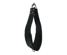 Mr Sling BDSM Leather Support Loops 60cm - Padded, Adjustable, Juodas, Metal D-Rings