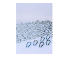 Mr Sling Mister B Large Link Chain Set 5x120cm + 10 Chrome Carabiners Heavy Duty