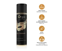 Orgie - „Sexy Therapy“ sensualinis masažo aliejus su vaisiais ir gėlėmis, 200 ml