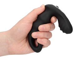 Ouch By Shots OUCH! Beaded Remote-Control Intimate Massager Juodas Silicone 10 Modes