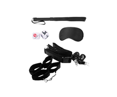 Ouch By Shots Shots Bondage Belt Restraint System Adjustable Kit Juodas 40" Waist