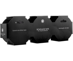 Ouch By Shots Loving Joy Bondage Tape 3-Pack - Non-Sticky Restraint Solution 20m