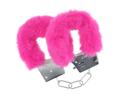 Ouch By Shots Classic Fluffy Handcuffs - Rožinė