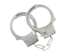 Ouch By Shots Classic Metal Handcuffs - Sidabrinis