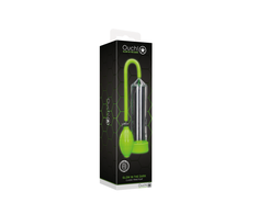 Ouch By Shots Ouch! Classic Glow-in-the-Dark Intimate Pump, Ergonomic Design, Žalias