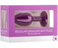 Ouch By Shots Diamond Butt Plug - Regular violetinė