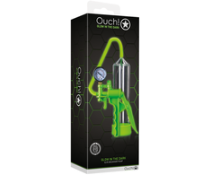 Ouch By Shots Ouch! Elite Beginner Vacuum System Glow in the Dark Žalias