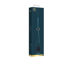 Ouch By Shots OUCH Halo Luxury Leather-Look Impact Flogger with Gold Accents
