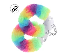 Ouch By Shots Heavy-duty Fluffy Handcuffs - Multicolor 1