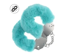 Ouch By Shots Mėlyna You2Toys Fluffy Anatomic Handcuffs Secure Lock System Mėlyna