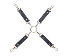 Ouch By Shots Milan Collection - Hogtie Connectors - Juodas/Raudona