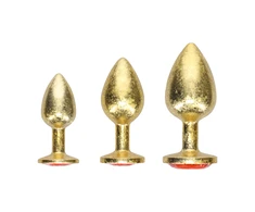 Ouch By Shots Milan Collection - Metal Anal Plug Set - Gold