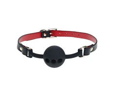 Ouch By Shots Milan Collection - Silicone Ball Gag - Juodas/Raudona