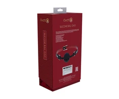 Ouch By Shots Milan Collection - Silicone Ball Gag - Juodas/Raudona