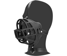 Ouch By Shots Muzzle with Removable Ball Gag - Juodas