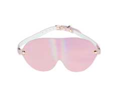 Ouch By Shots Ouch! Paris Collection Eye Mask Rožinė - Bonded Leather, Iridescent Finish