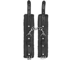 Ouch By Shots Plush Leather Handcuffs