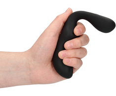 Ouch By Shots OUCH! Juodas Pointed Vibrating Prostate Device with Remote, Silicone