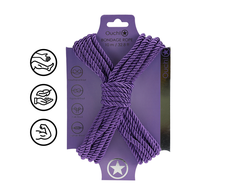 Ouch By Shots Polyester Bondage Rope - 32.8 ft / 10 m - Violetinė