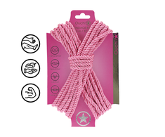 Ouch By Shots Rožinė Polyester Bondage Rope - 32.8 ft / 10 m - Rožinė