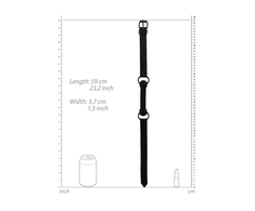Ouch By Shots Sinner Gear Silicone Bit Gag with Adjustable Nipple Clamps Juodas