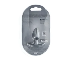 Ouch By Shots Lygus silikoninis analinis kištukas – mažas – 2,6 / 6,5 cm – metalinis