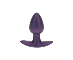 Ouch By Shots Lygus silikoninis analinis kištukas - Mažas - 2,6 / 6,5 cm - Metalinė Violetinė