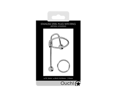 Ouch By Shots Mystim Stainless Steel Intimate Sounding Device 10 mm with Ball Tip