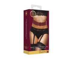 Ouch By Shots Ouch Halo Waist Belt L/XL - Elegant Bondage Priedas with Gold Details