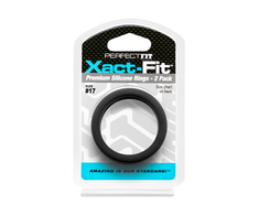 PerfectFitBrand Perfect Fit Xact-Fit Ring Set 2 vnt. Size #17 Precision Silicone