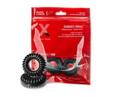 PerfectFitBrand Perfect Fit Blend Premium Stretch Slim Ribbed Rings Set - Silicone, 4 Sizes