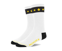 Prowler Raudonas Gold Star Socks Baltas/Juodas/Gold Comfortable Cotton Unisex