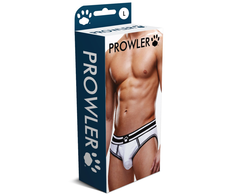 Prowler Open Brief L Baltas/Juodas - Two-Tone Backless Underwear